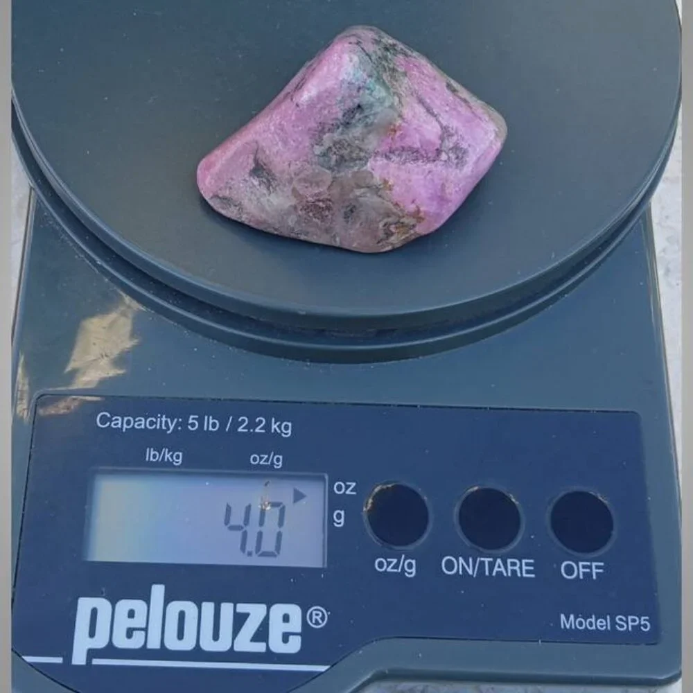 cobaltoan calcite from CONGO polished chunk 01 positivity HARMONY love